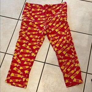 Kids Red and Yellow Patterned Pants